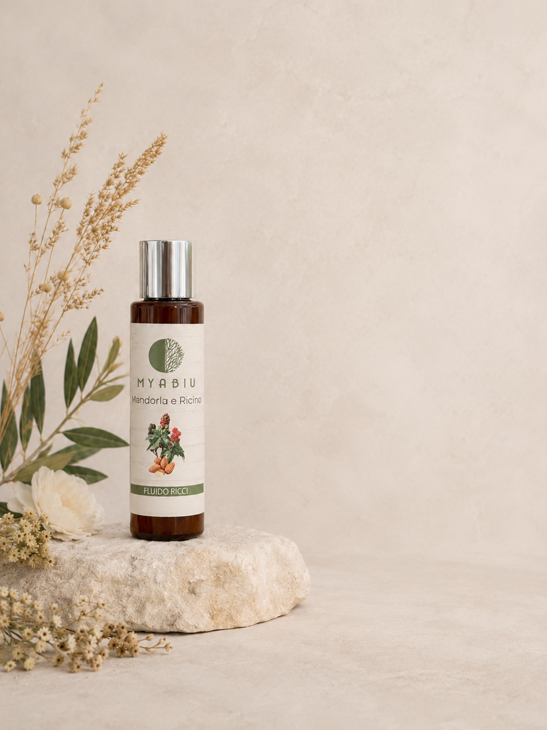 Fluido Ricci Idratante & Modellante Mandorla e Ricino Myabiu