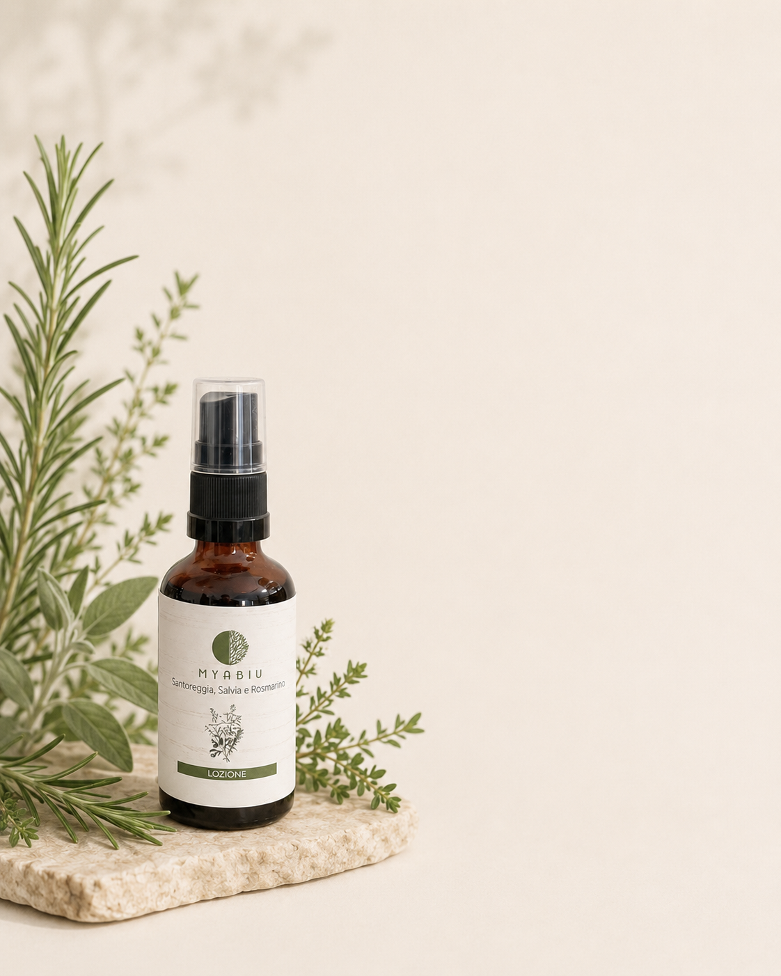 Lozione Santoreggia Salvia e Rosmarino Myabiu